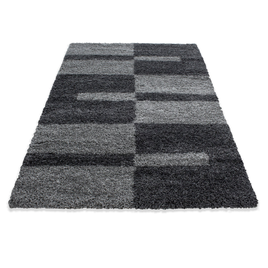Tapis shaggy à motif géométrique GALA