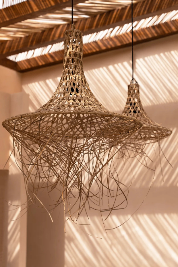 Suspension en rotin MYKONOS