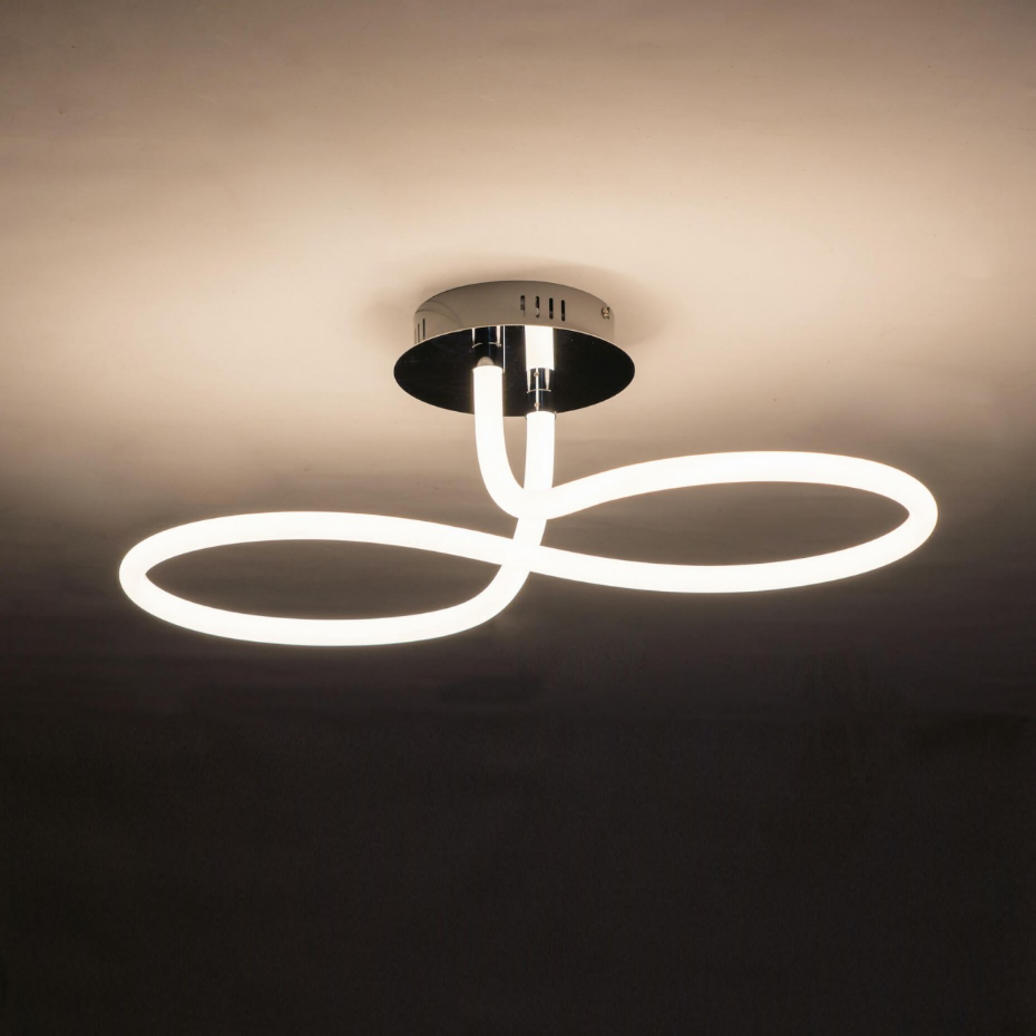 Plafonnier LED infini chromé - AENARIA