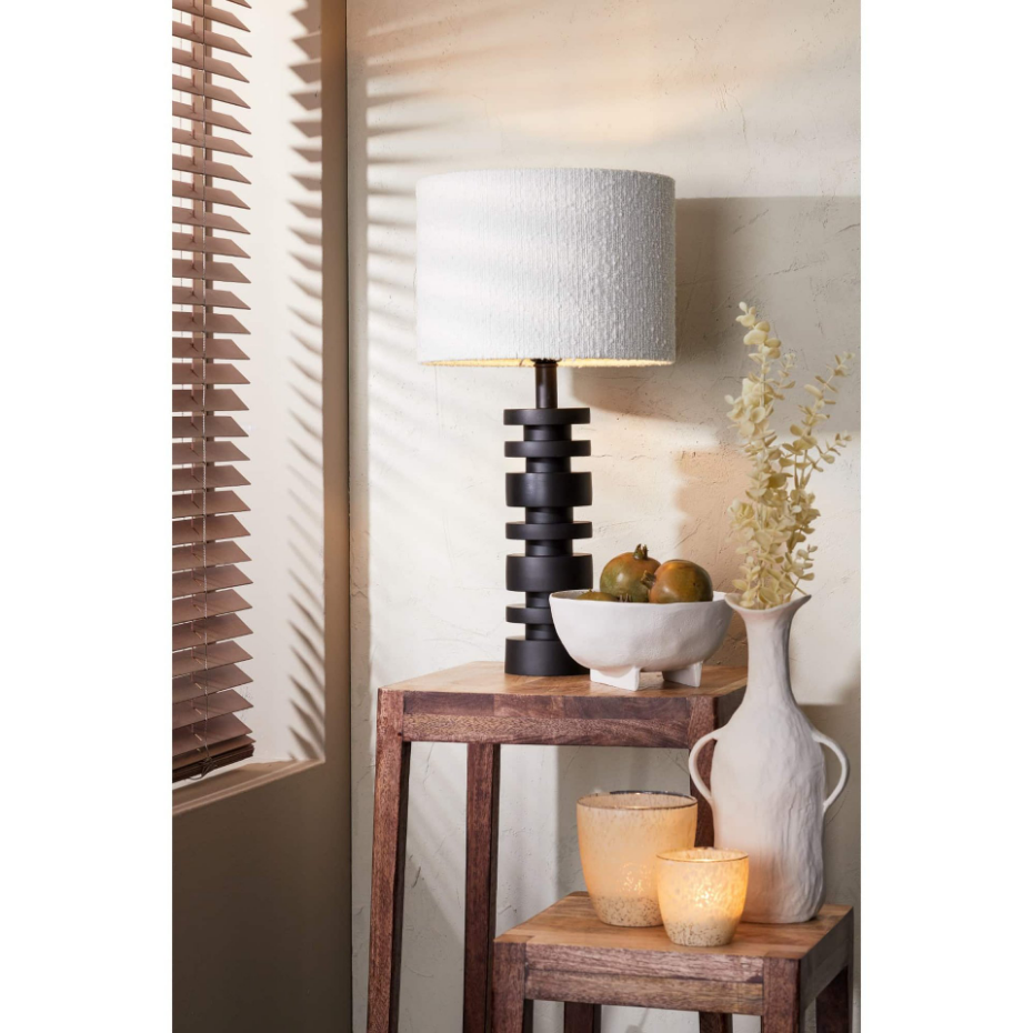 Pied De Lampe - Desley - Hauteur 36 Cm - Noir Mat