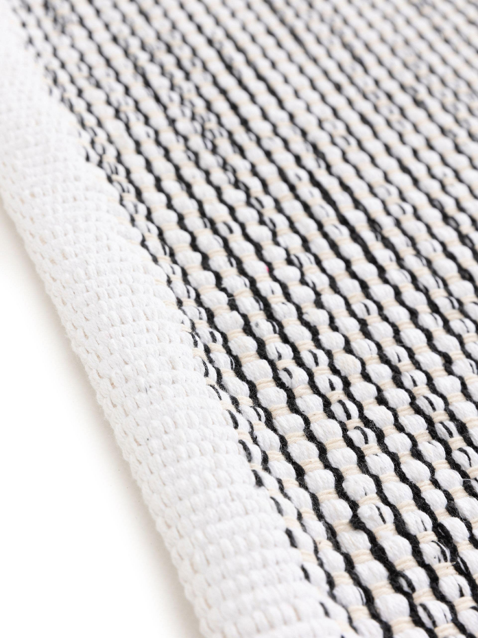 Tapis de couloir en coton tissé main RON