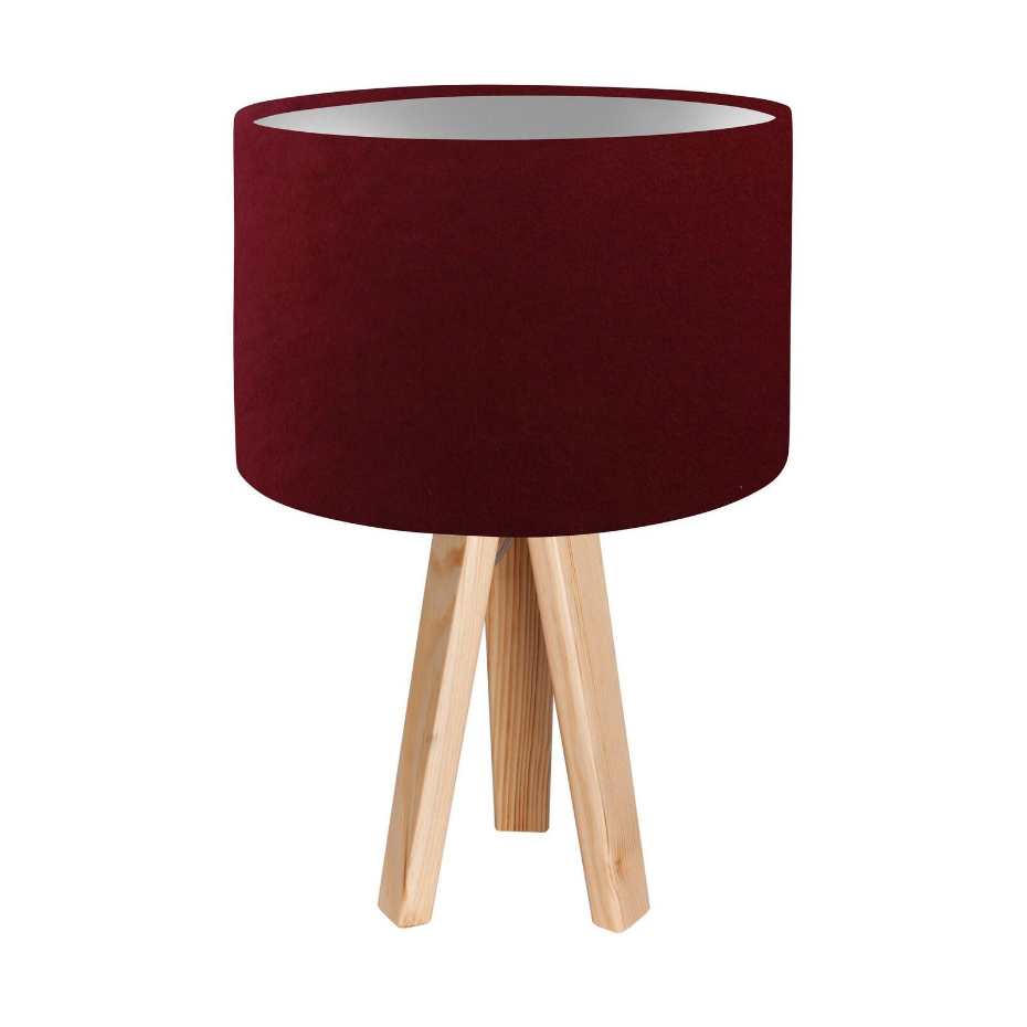Lampe de chevet en bois Glamour
