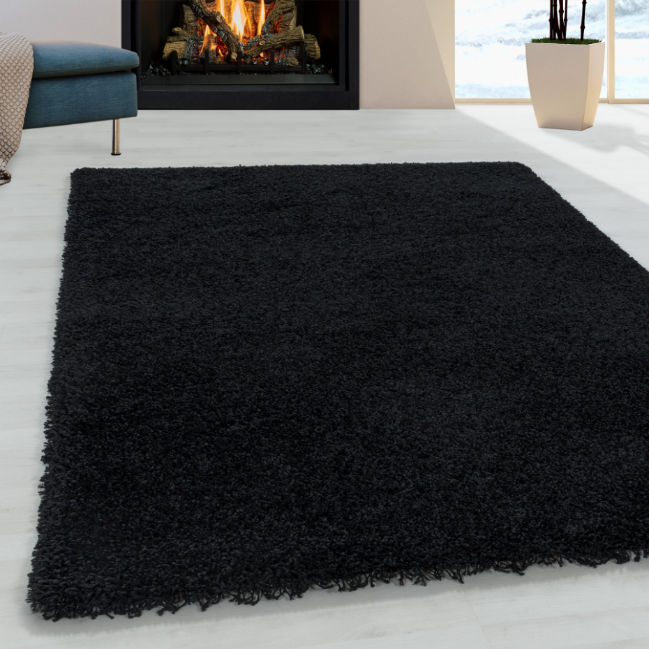 Tapis de salon shaggy uni SYDNEY
