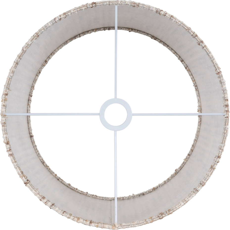 Abat-jour rond en polyester style intemporel