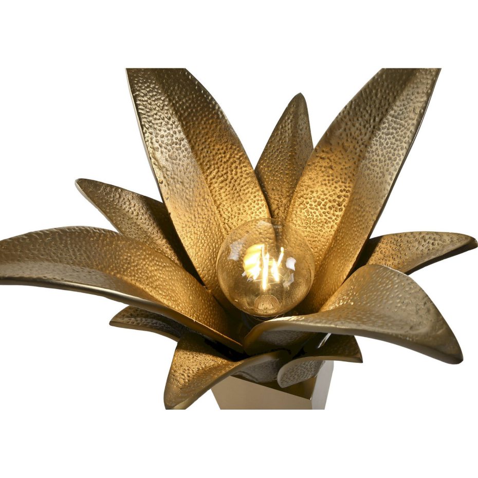Lampe de table carrée en acier patiné Item Home India Lamps 1c25