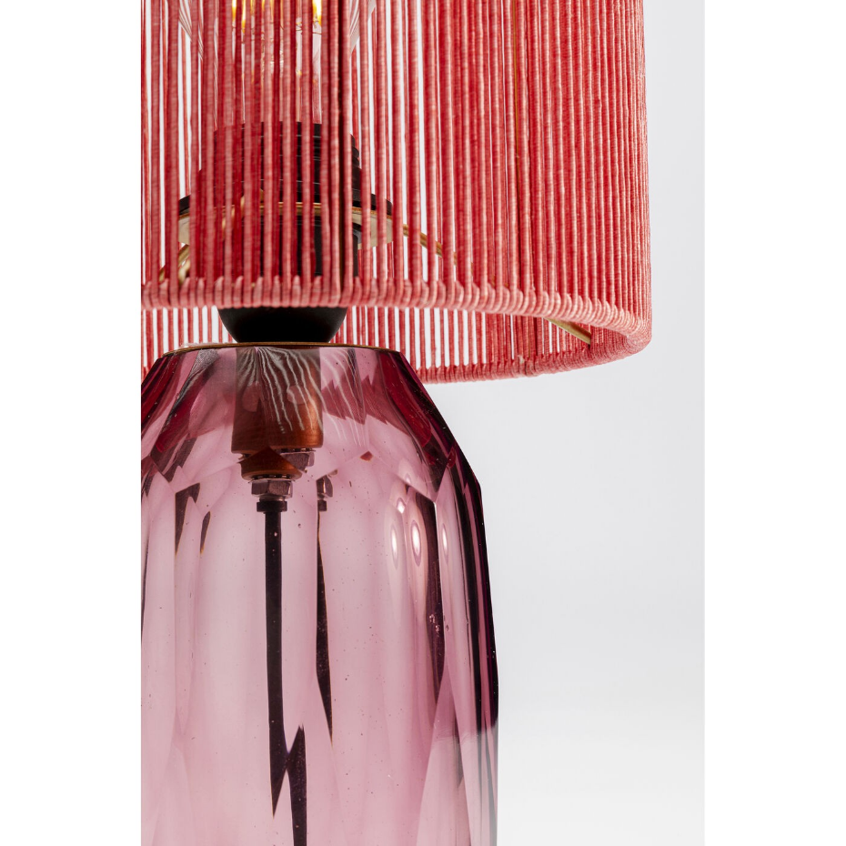 Lampe en verre et viscose, VECCIO
