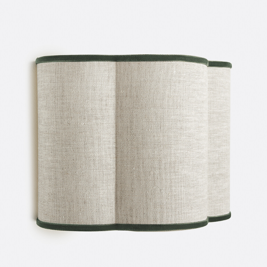 Applique en lin et velours, THADE