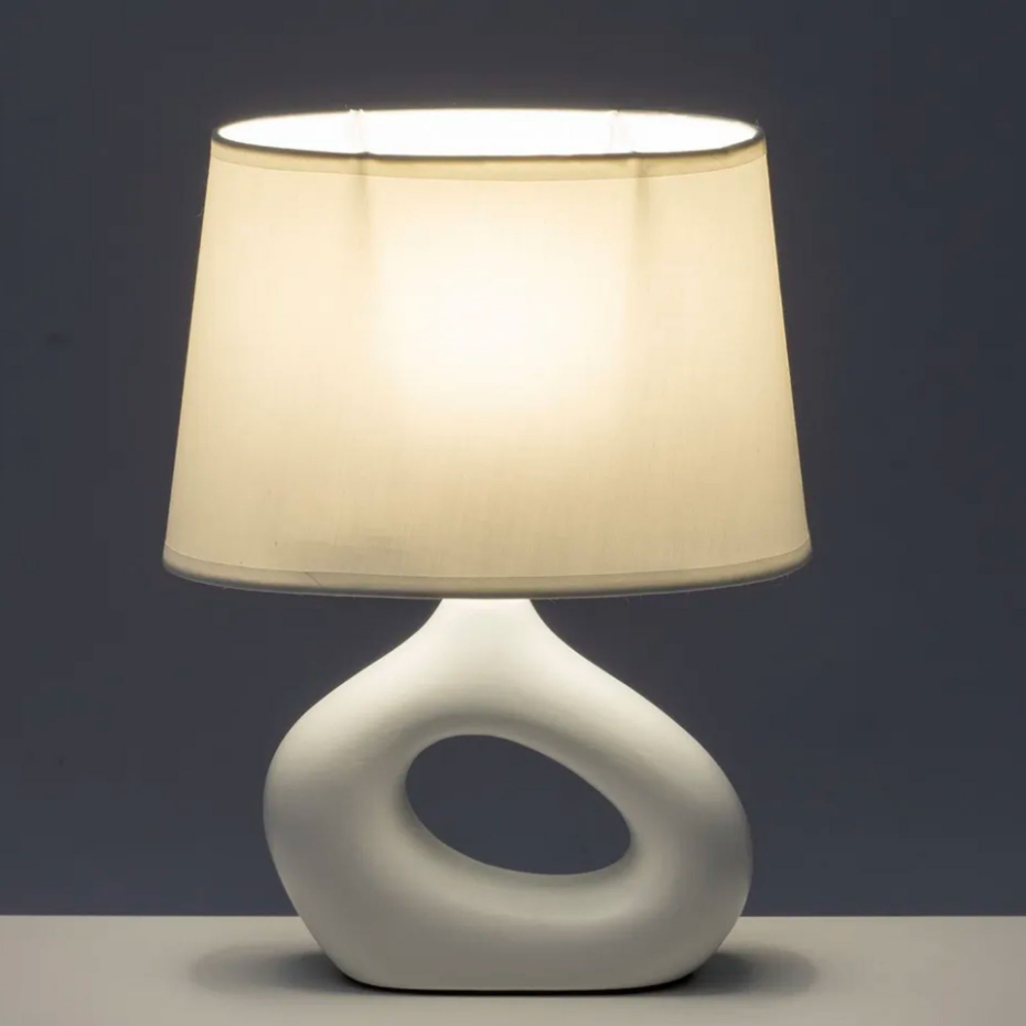 Lampe à poser céramique blanche 23x13x30cm