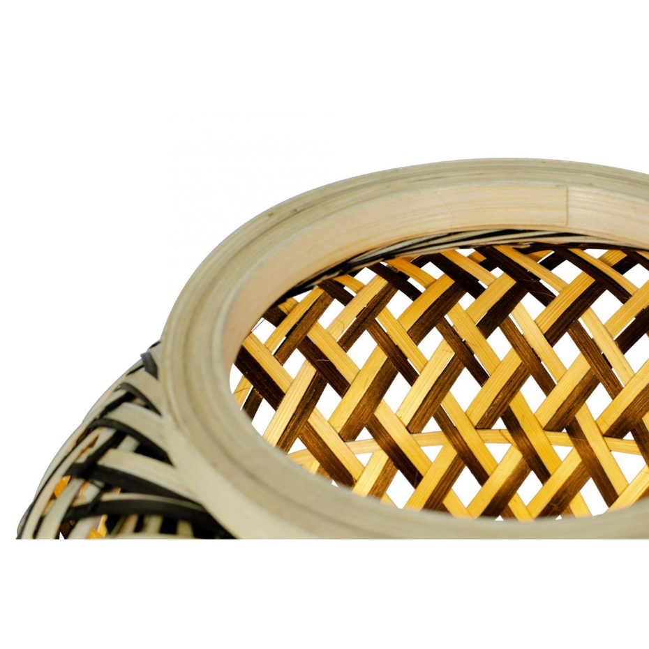 Lampe à poser en métal et bambou, MINELLE