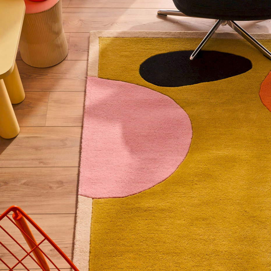 Tapis fait main en laine et coton PANTONE