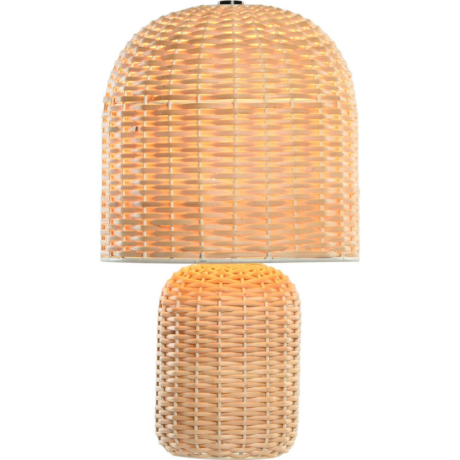 Lampe de table en rotin rond Tropical