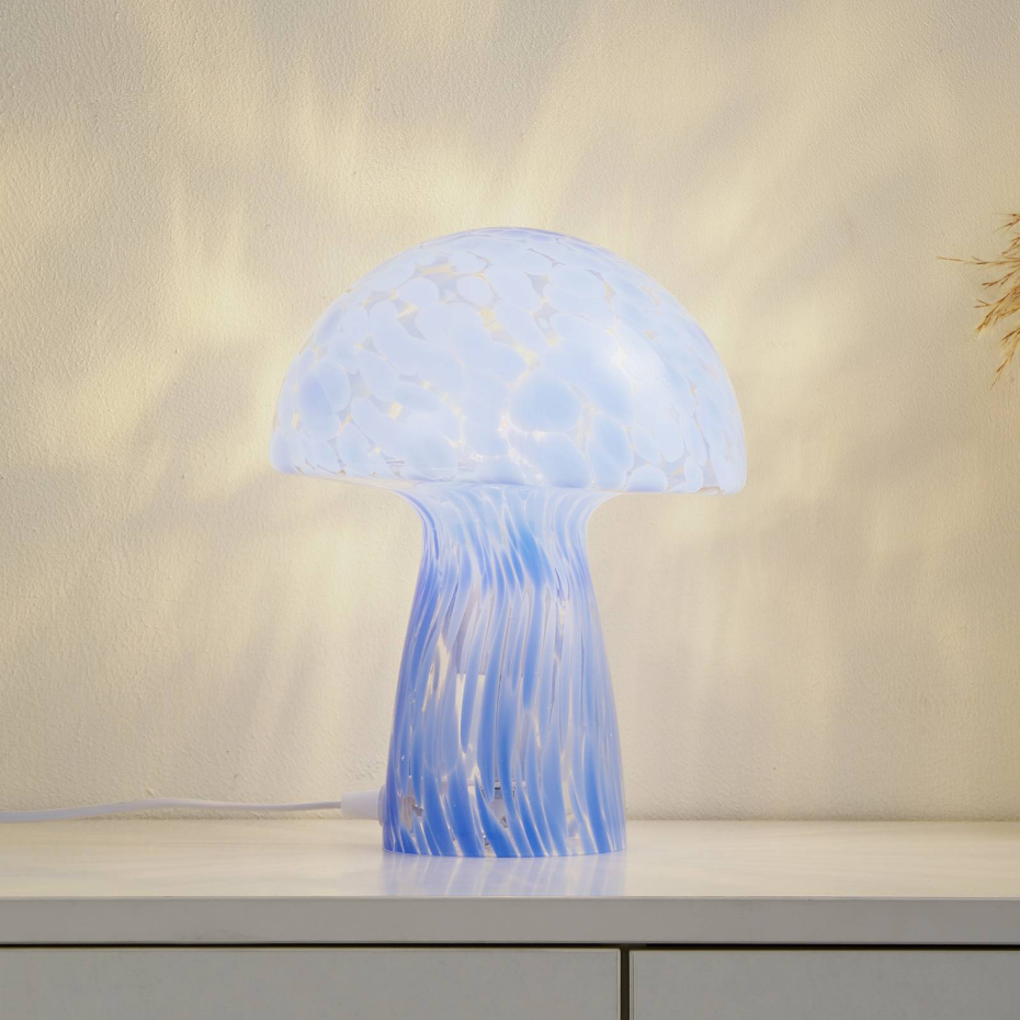 Lampe à poser en verre moderne, Hubi