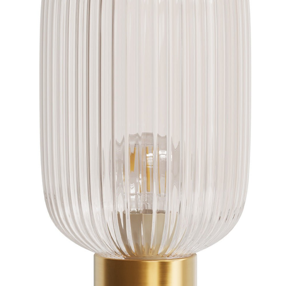 Lampe en verre cannelé - LOU
