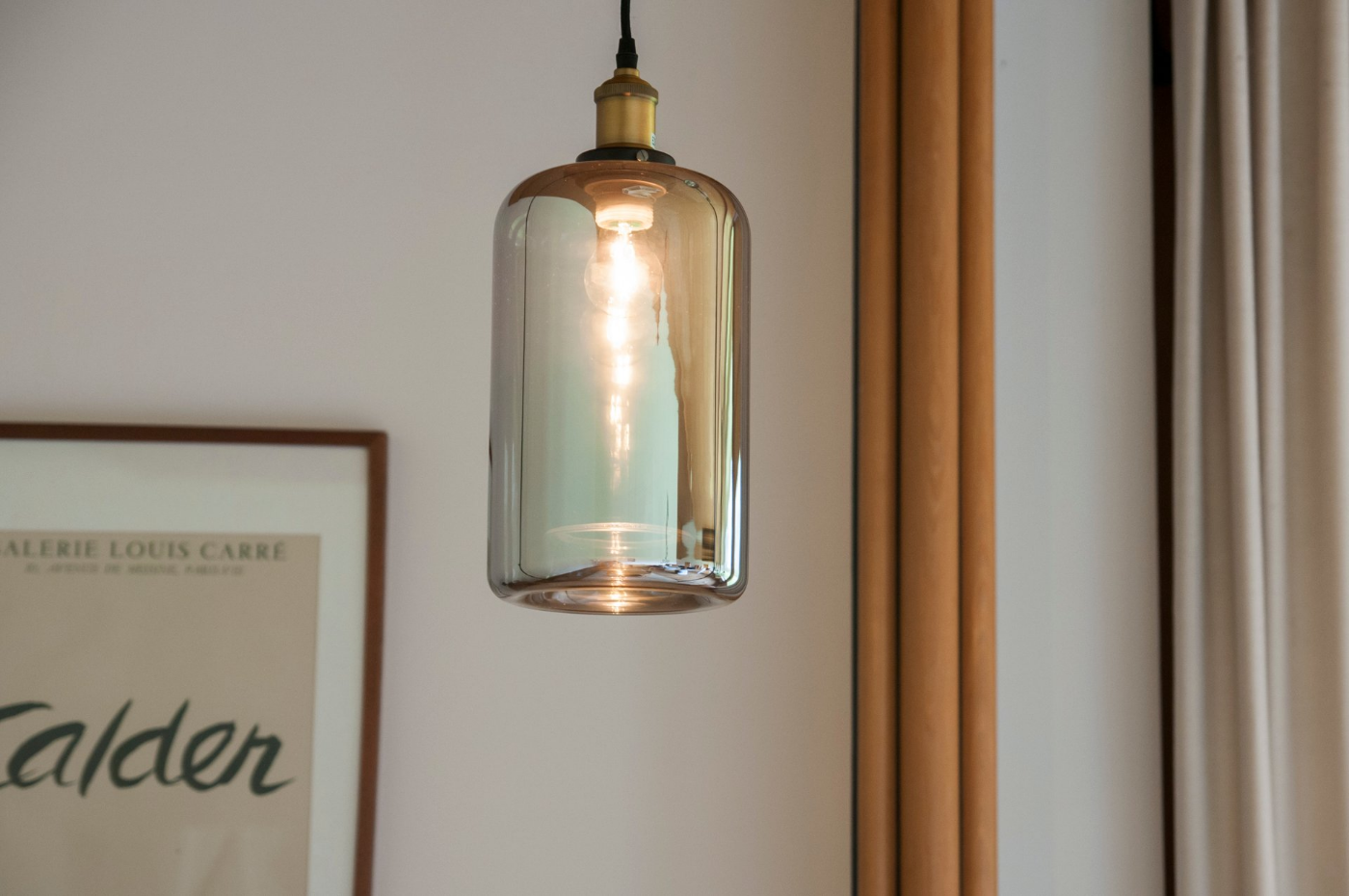 Lampe suspendue miroir en verre ELIXIR