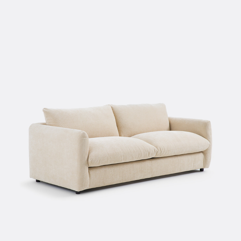 Canapé convertible 2, 3, 4 pl., velours gaufré Yde