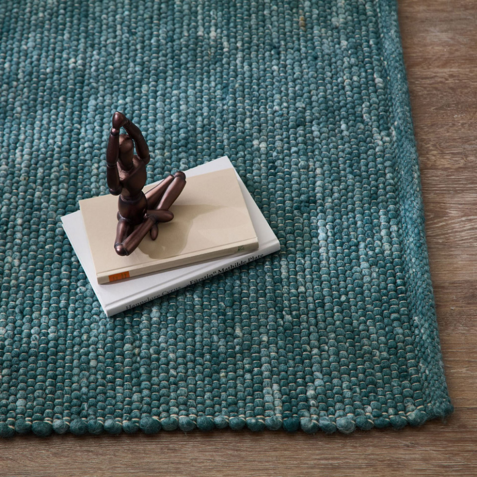 Tapis réversible en laine foulée tissé à la main aux couleurs vives - Alpen