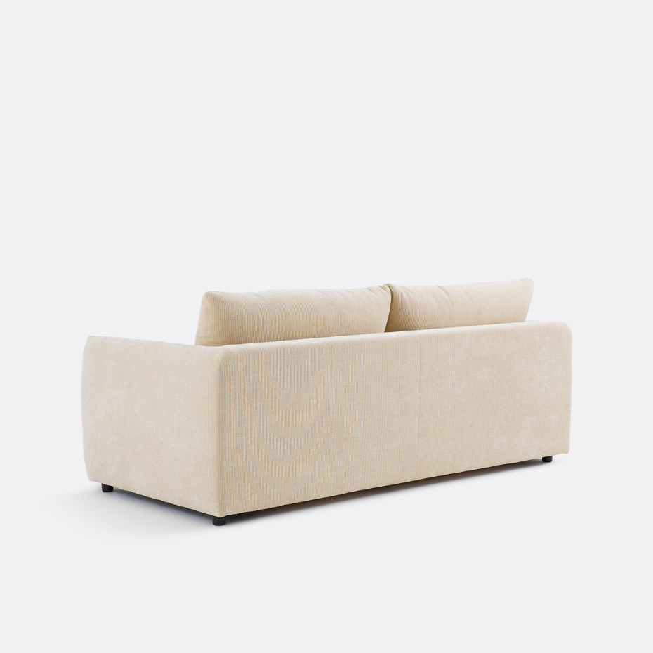Canapé convertible 2, 3, 4 pl., velours gaufré Yde