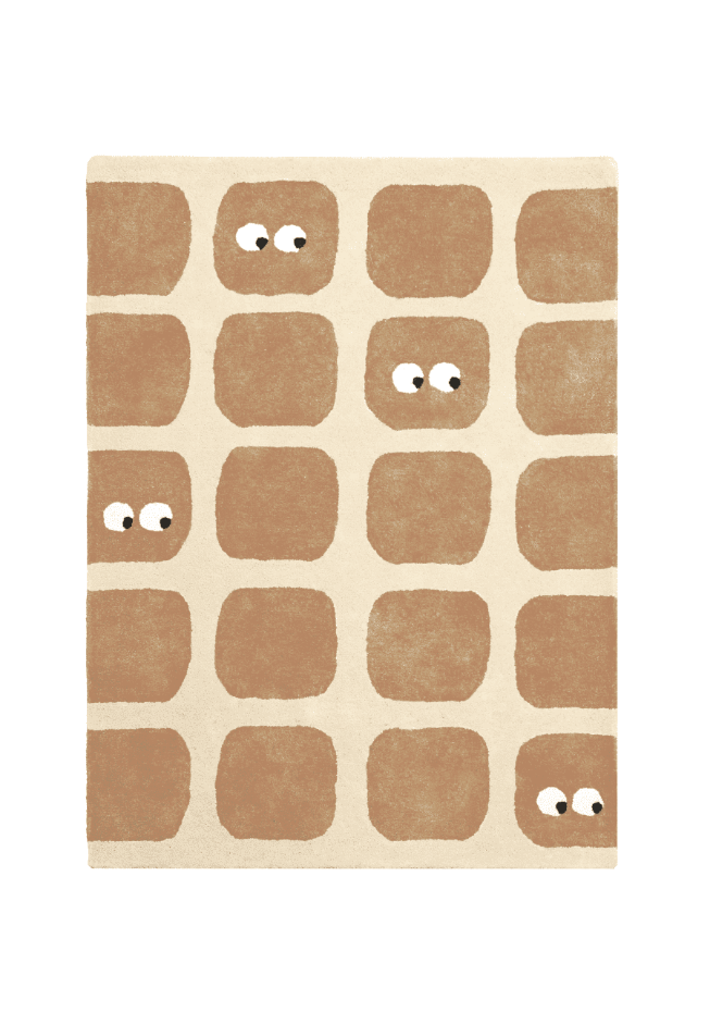 Tapis enfant rectangulaire épais, Coton bio GOTS, BIDULES