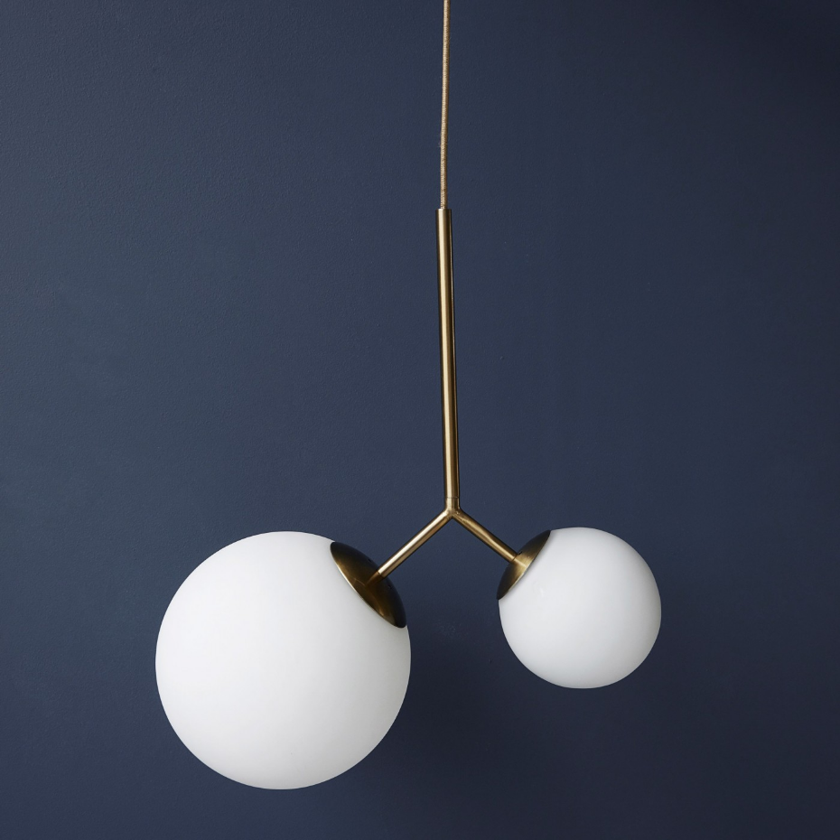 Lampe suspension Opal Twice