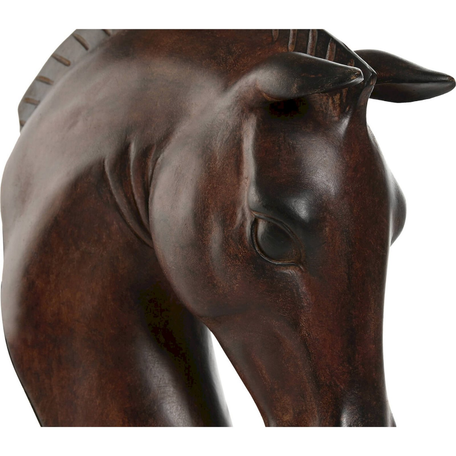 Applique murale tête de cheval en résine style colonial