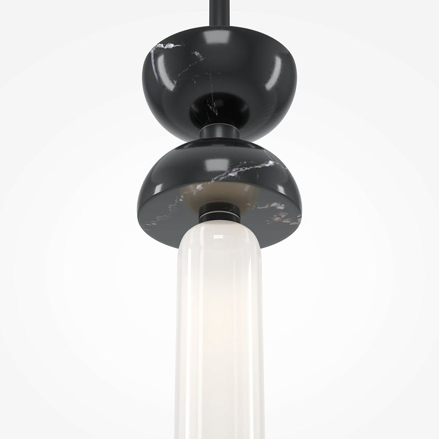 Suspension design métal et marbre ENID