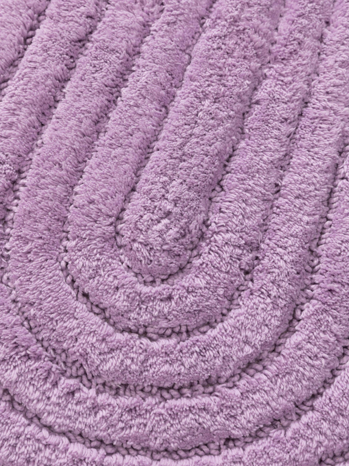 Tapis de bain ovale tufté main NIA