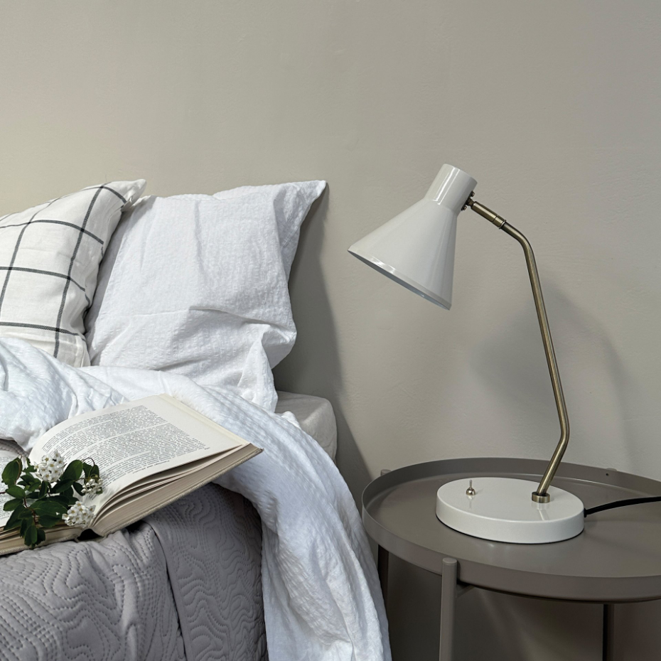 Lampe à poser en Métal, crème blanc SLEEP