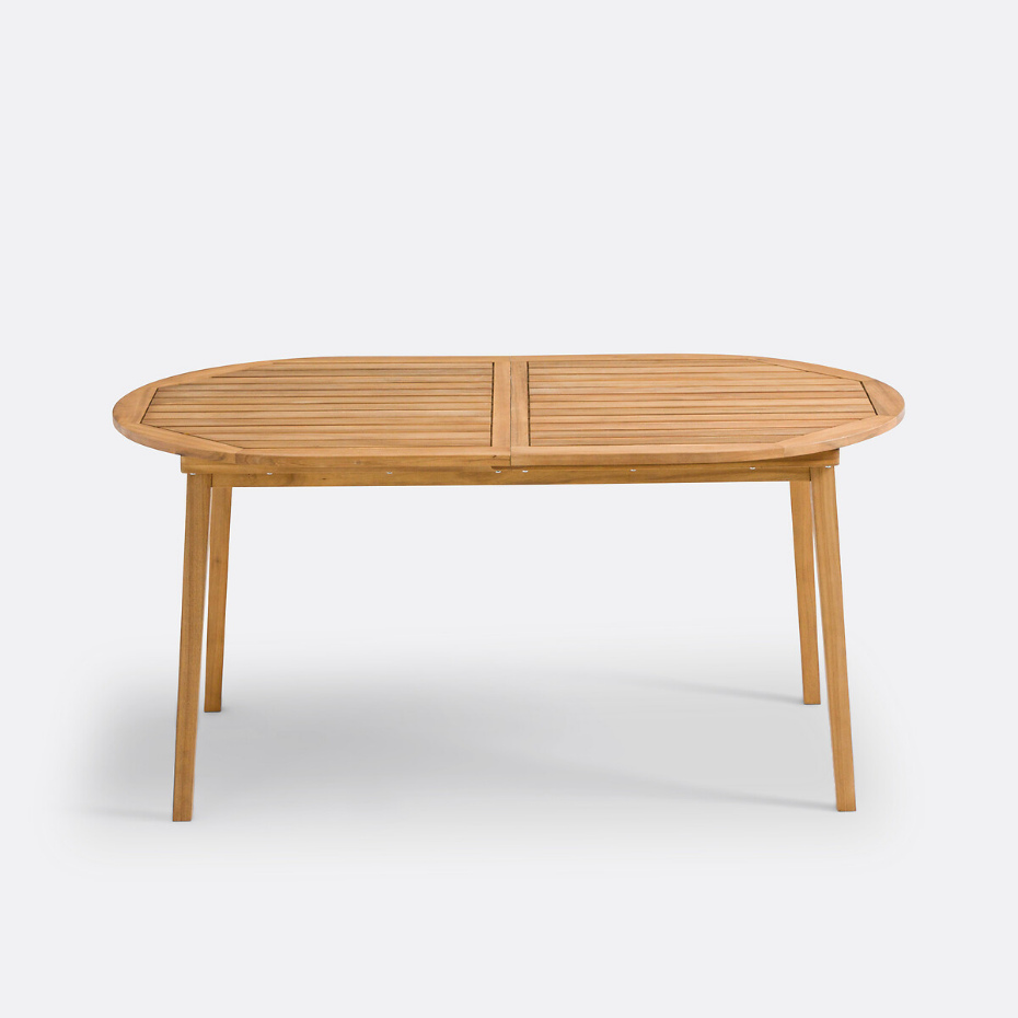 Table de jardin en acacia, 8 couverts, Nouska
