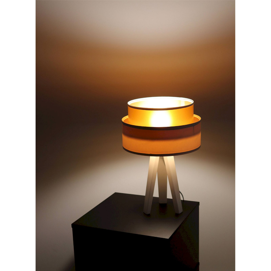 Lampe à poser ronde en PVC Duo ellegant