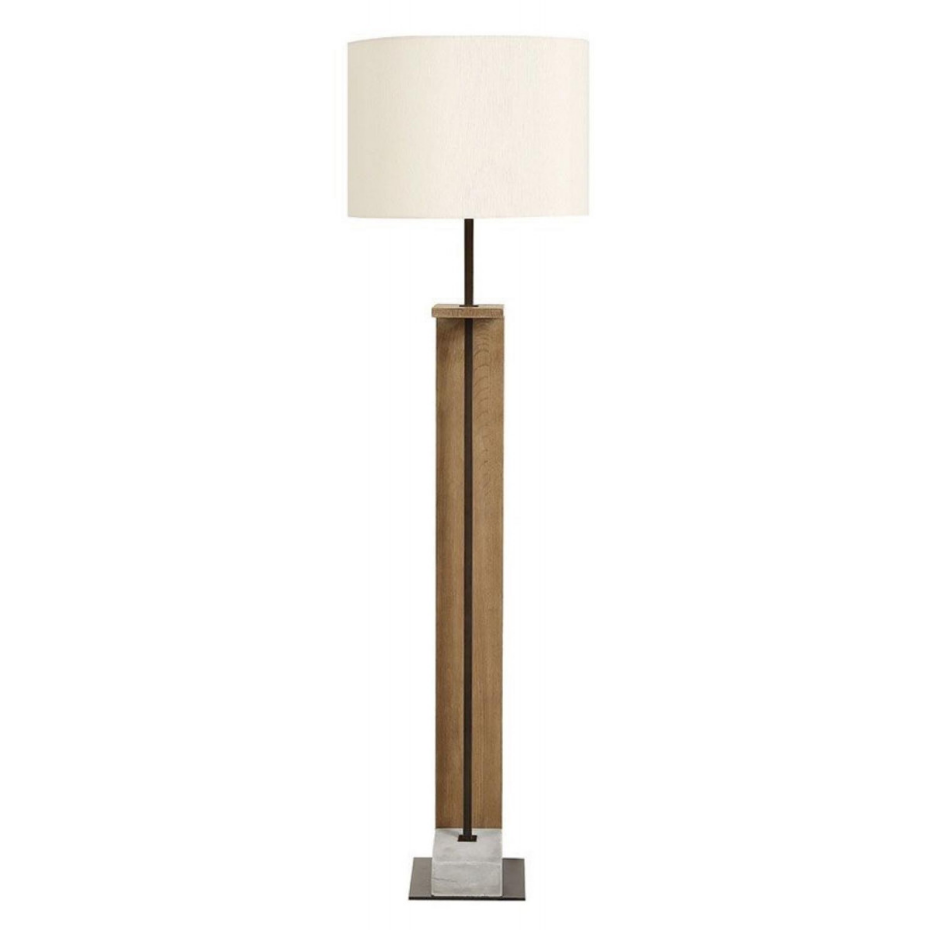 Lampadaire bois et béton - CHIC