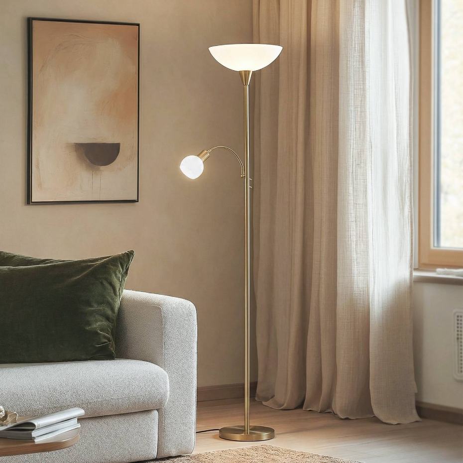 Lampadaire en métal moderne, Elaina