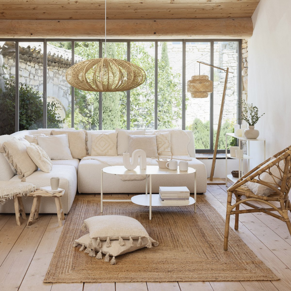 Lampadaire bambou tressé LIBY