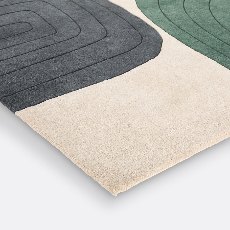 Tapis multicolore, laine, Milano