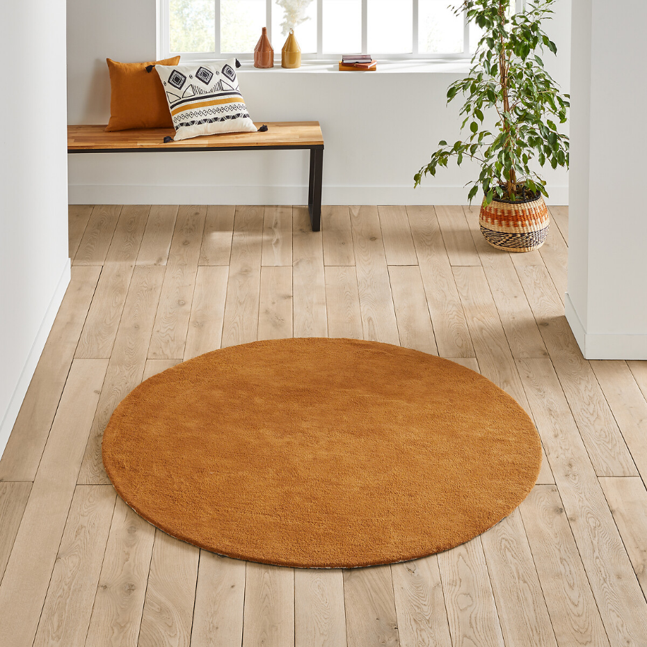 Tapis rond, coton tufté, Renzo, grand modèle