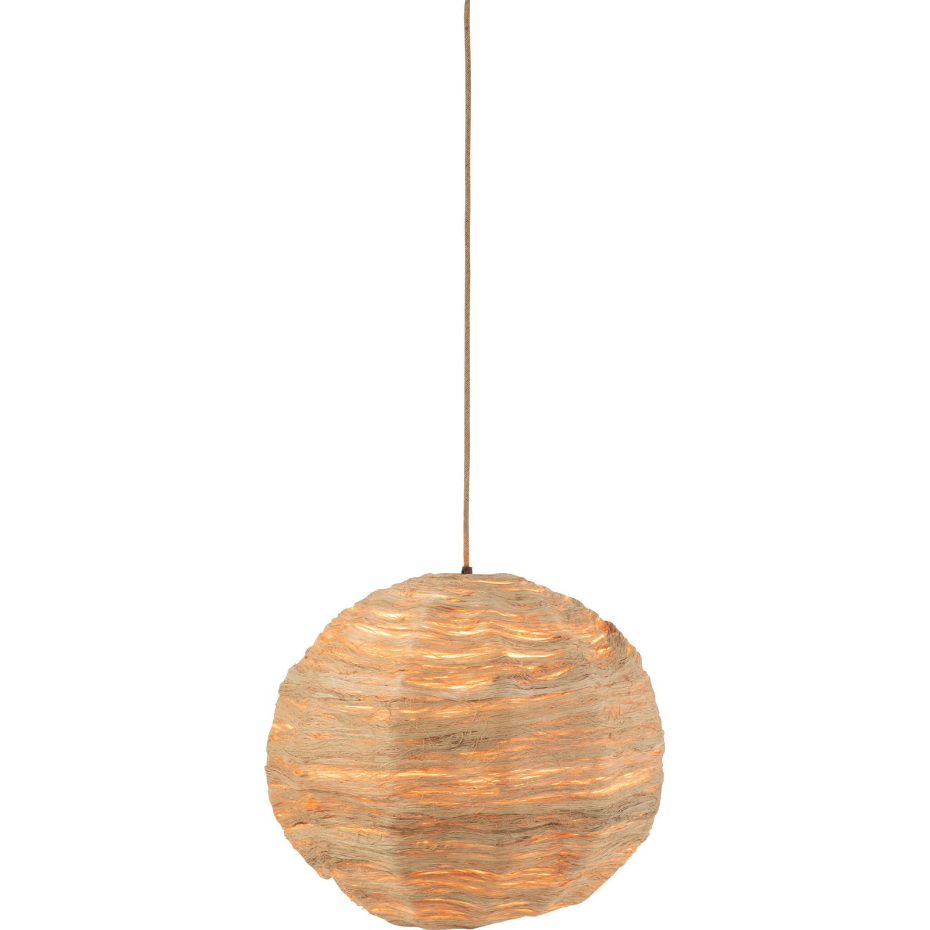 Suspension en bambou forme organique style bohème chic