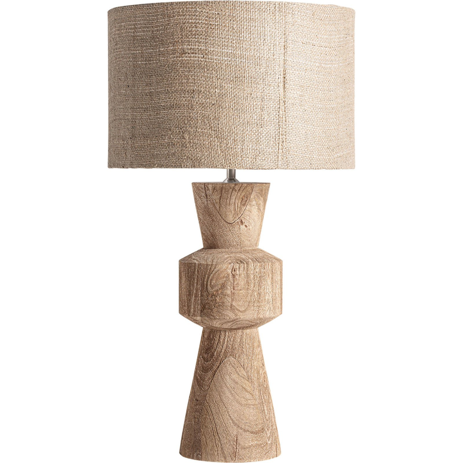 Lampe de salon en bois de manguier