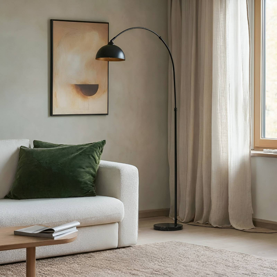 Lampadaire en métal moderne, Tonka