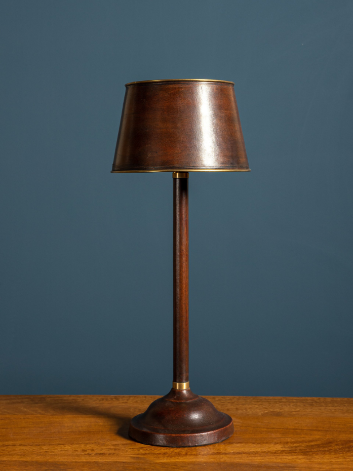 Lampe à poser en cuir HAVANE