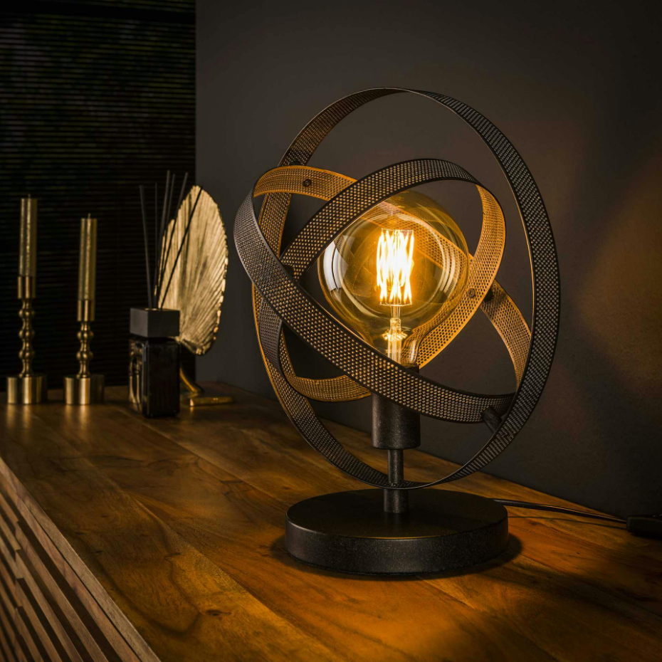 Lampe à poser industrielle forme globe RALF