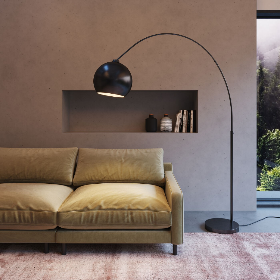 Lampadaire en acier, LOUNGE