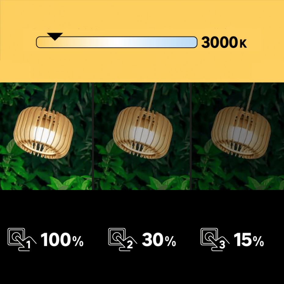 Suspension en bambou LED, LANOA