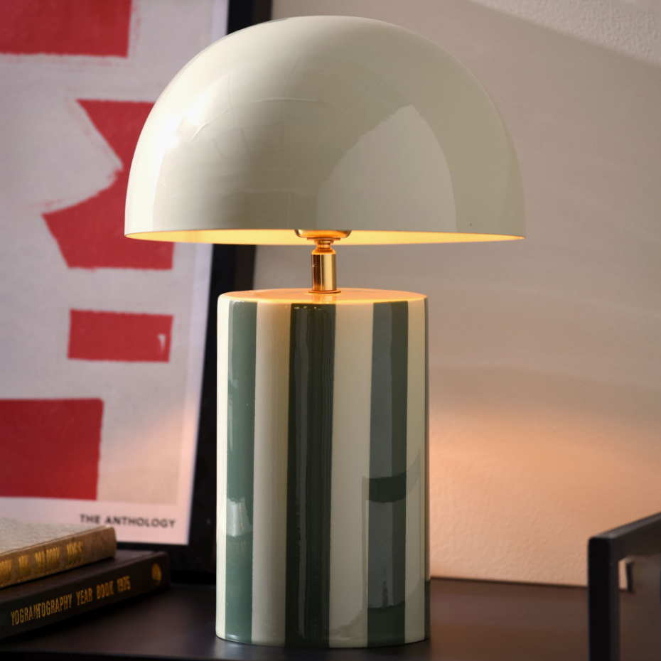 Lampe à poser champignon en métal- RAYADO