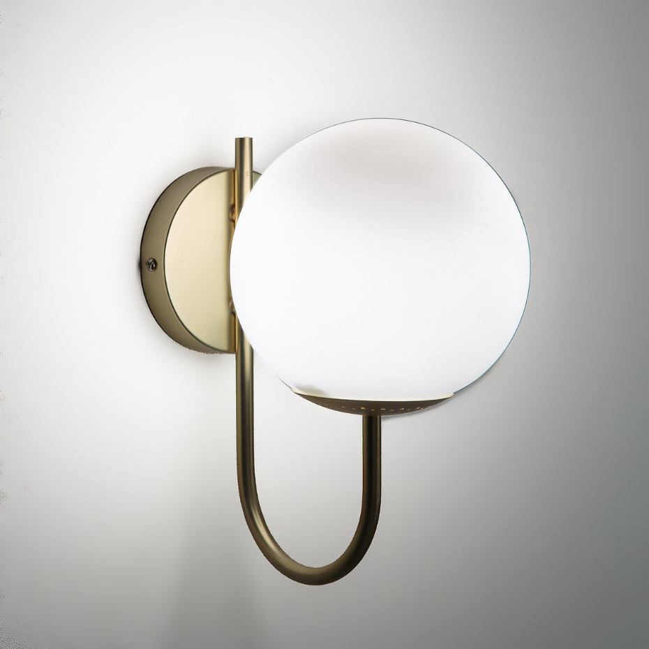 Applique verre opaline, Moricio