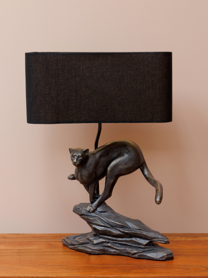 Lampe à poser en résine LÉOPARD