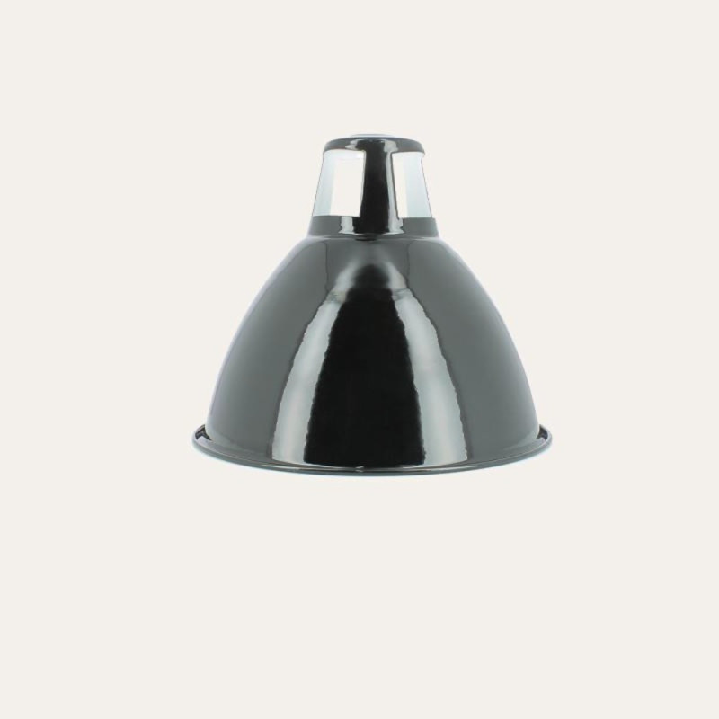 Suspension vintage émaillée Noire Sada