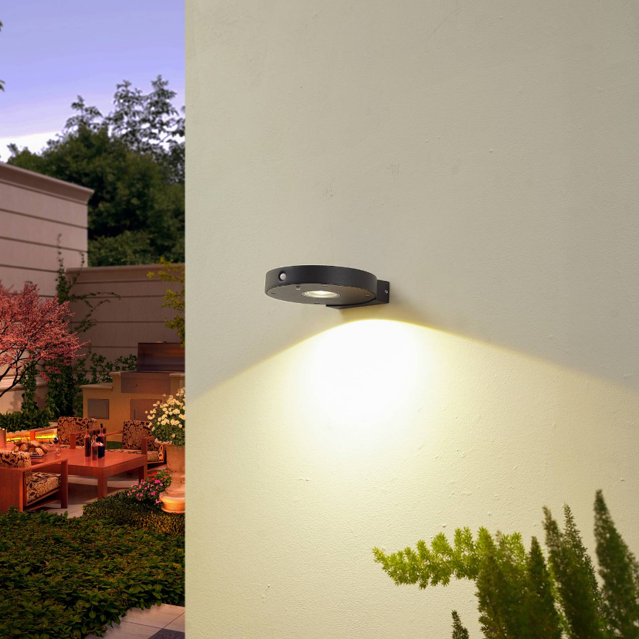 Lampe solaire extérieure en aluminiumLED