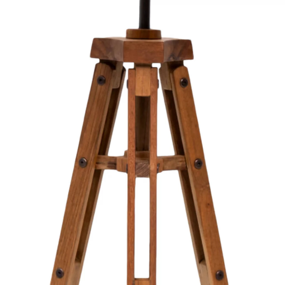 Lampadaire en teck et bambou MARLY