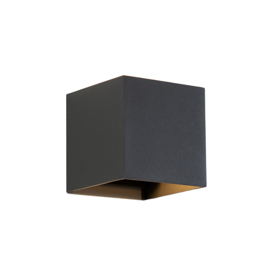Applique LED réglable grise IP54 - CUBIC