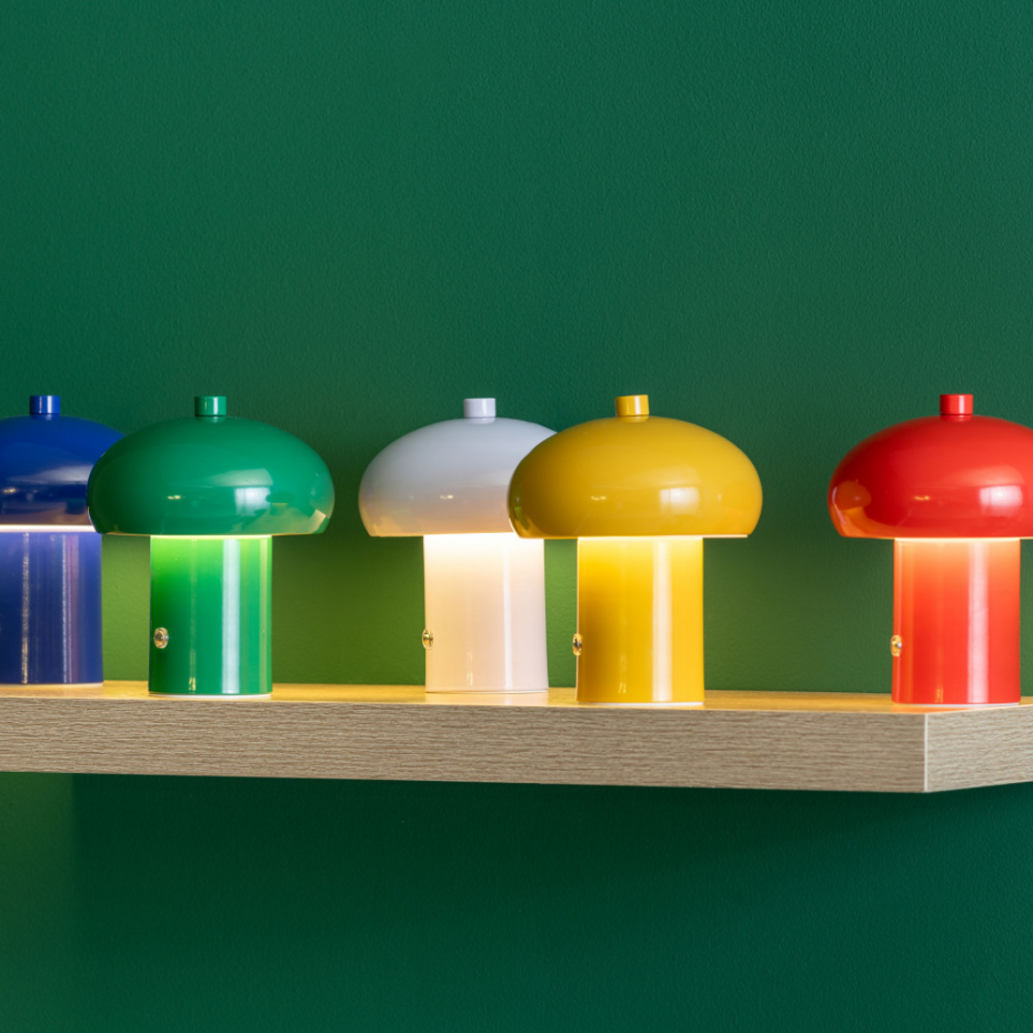 Lampe à poser champignon en métal- RETRO SETA