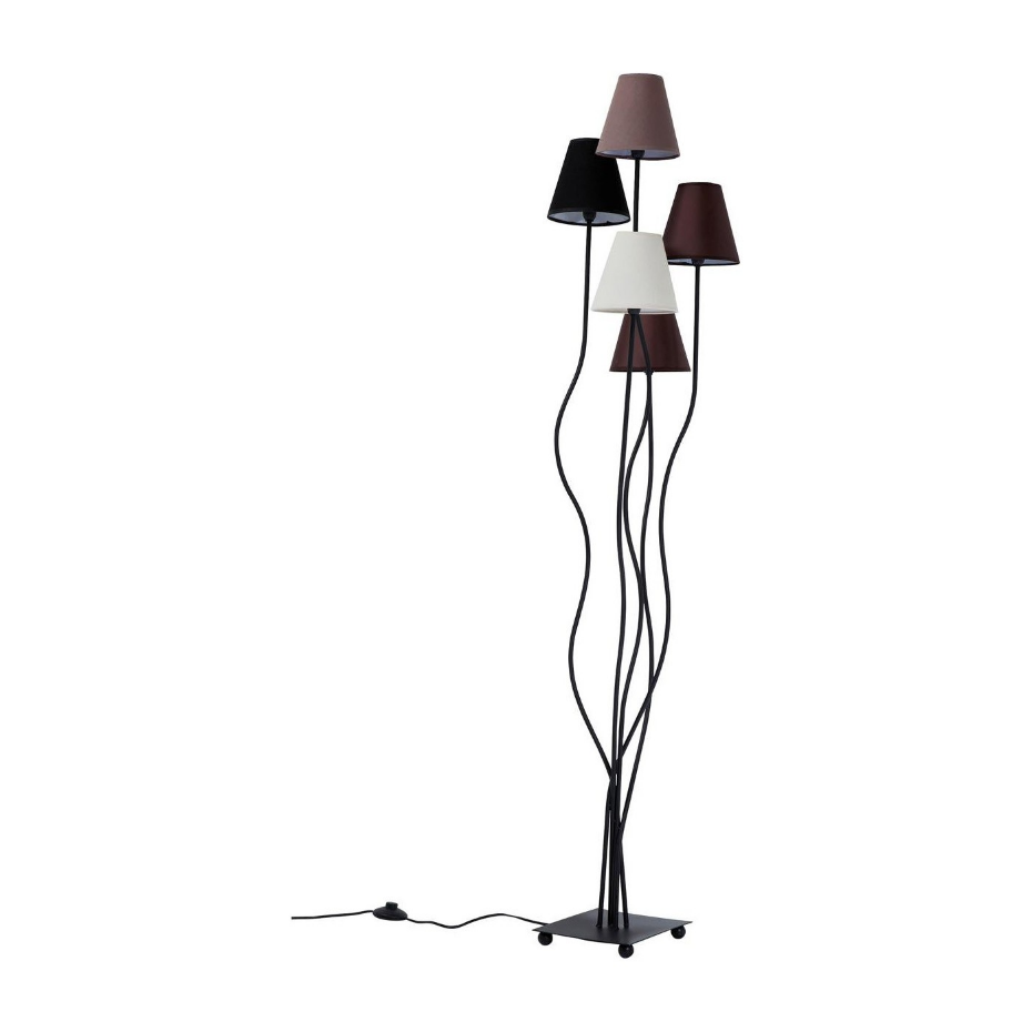 Lampadaire en acier et coton, FLEXIBLE